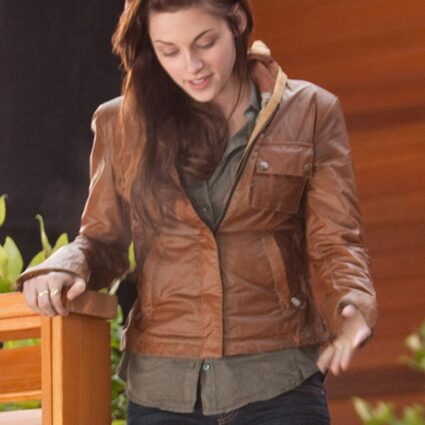 Kristen Stewart Twilight Hoodie Leather Jacket