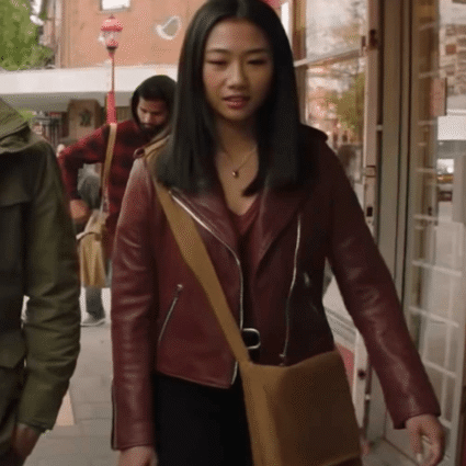 Olivia Liang TV Series Kung Fu 2021 Nicky Red Leather Jacket