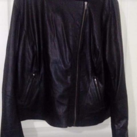 Halogen Black Leather Jacket