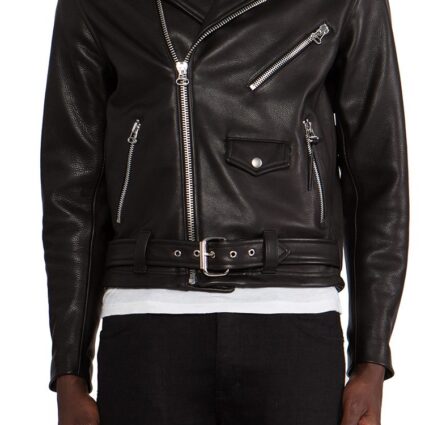 Mens Fashion Laer Classic Biker Leather Jacket