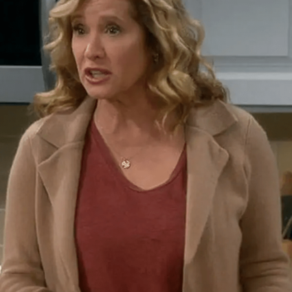 Womens Vanessa Baxter Last Man Standing Nancy Travis Tan Blazer