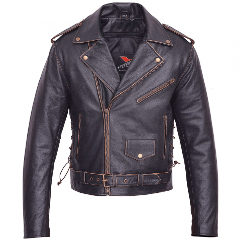 American Eagle Live To Ride Motorcycle Leather Jacket