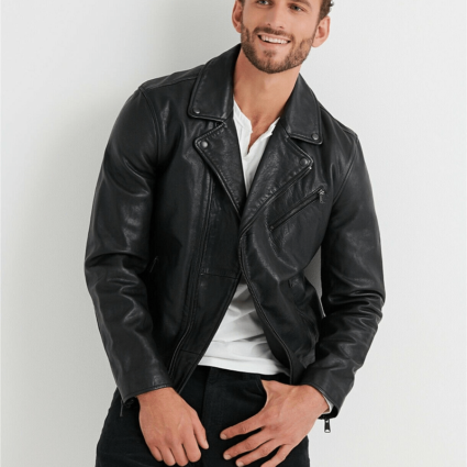 Men's Lucky Brand Biker Leather Jacket