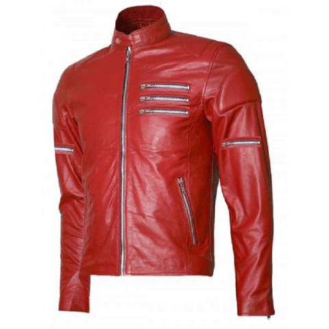 Men's Red Master Leather Jacket