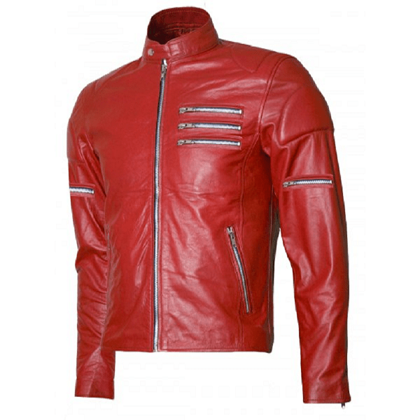 Men's Red Master Leather Jacket - A2 Jackets