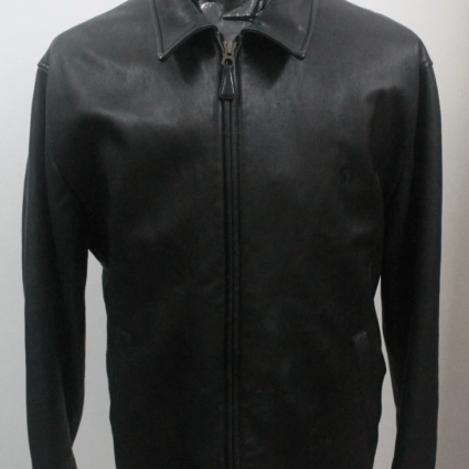 Mens Polo Ralph Lauren Black Leather Jacket