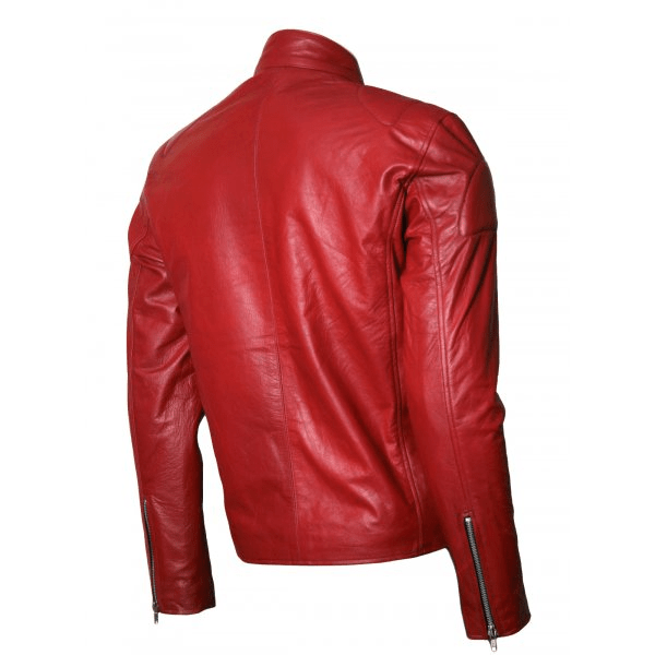 Men's Red Master Leather Jacket - A2 Jackets
