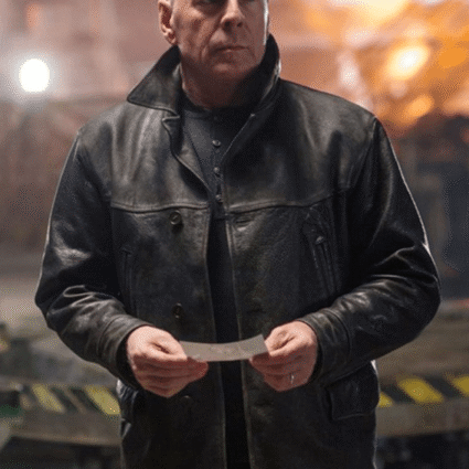 Bruce Willis Leather Leonard Turner Extraction Jacket