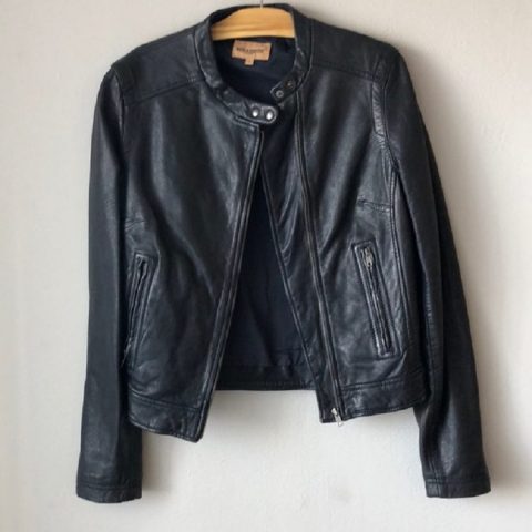 Mens Levis Made & Crafted Moto Leather Jacket