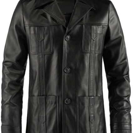Life On Mars John Simm Black Leather Jacket