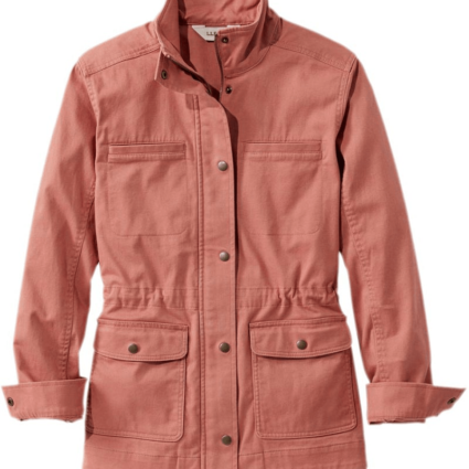 Women Light Pink Utility Cotton Jacket