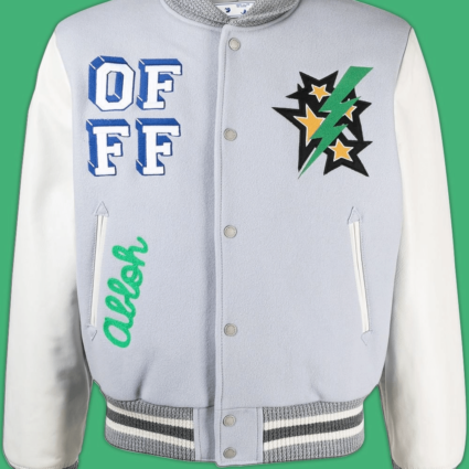 Mens Durk Derrick Banks Rapper Lil Durk Off-white Bomber Jacket