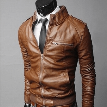 Mens Limited Brown Motorcycle Leather Jacket