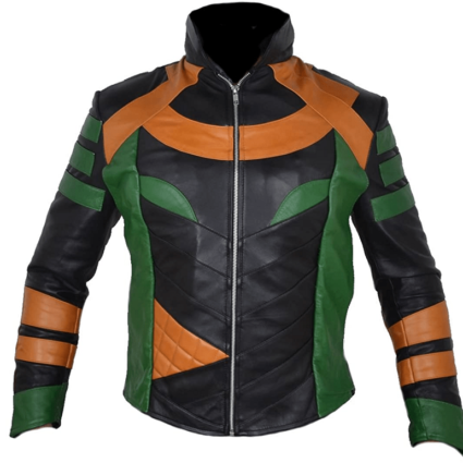 Mens Dark World Coolhides Loki Leather Jacket