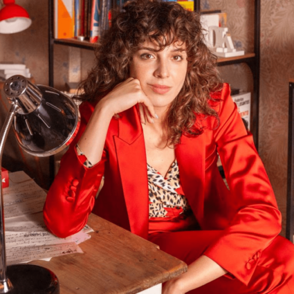 Silma López Valeria Lola Red Trench Coat