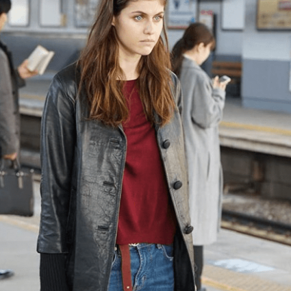 Alexandra Daddario Lost Girls And Love Hotels Leather Jacket