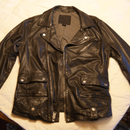Lucky Brand Label Titan Motorcycle Leather Jacket