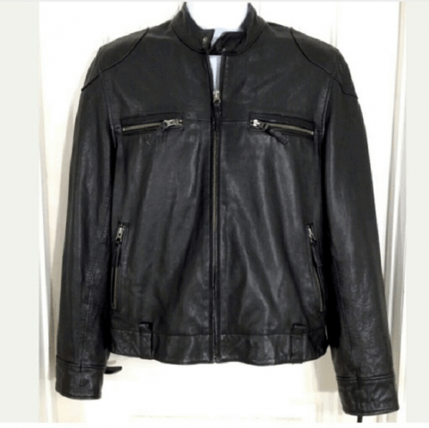 Men's Lucky Brand Black Leather Jacket