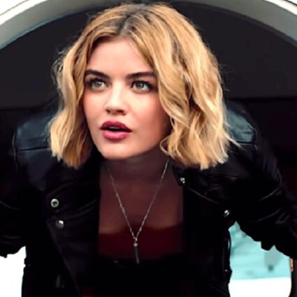 Womens Lucy Hale Fantasy Island 2020 Black Jacket