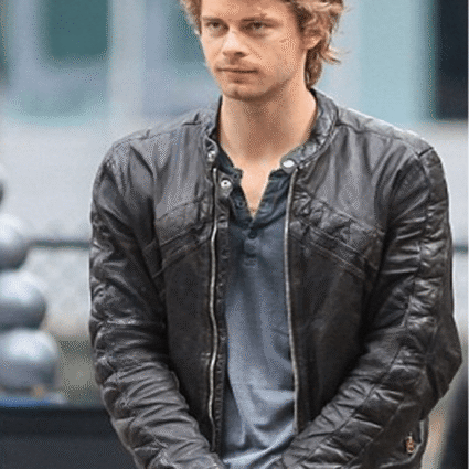 Luke Mitchell The Tomorrow People John Young Black Leather Jacket