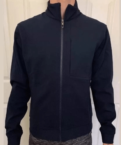 Mens Sojourn Lululemon Blue Sweatshirt Jacket - A2 Jackets