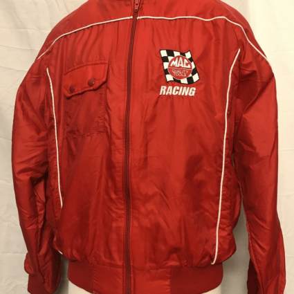 Mens Vintage Red Mac Racing Jacket