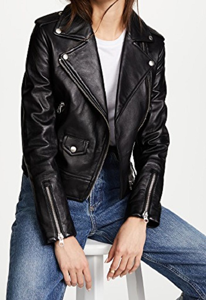 Mackage Baya Leather Jacket in Black Womens Clothing Jackets Leather jackets 
