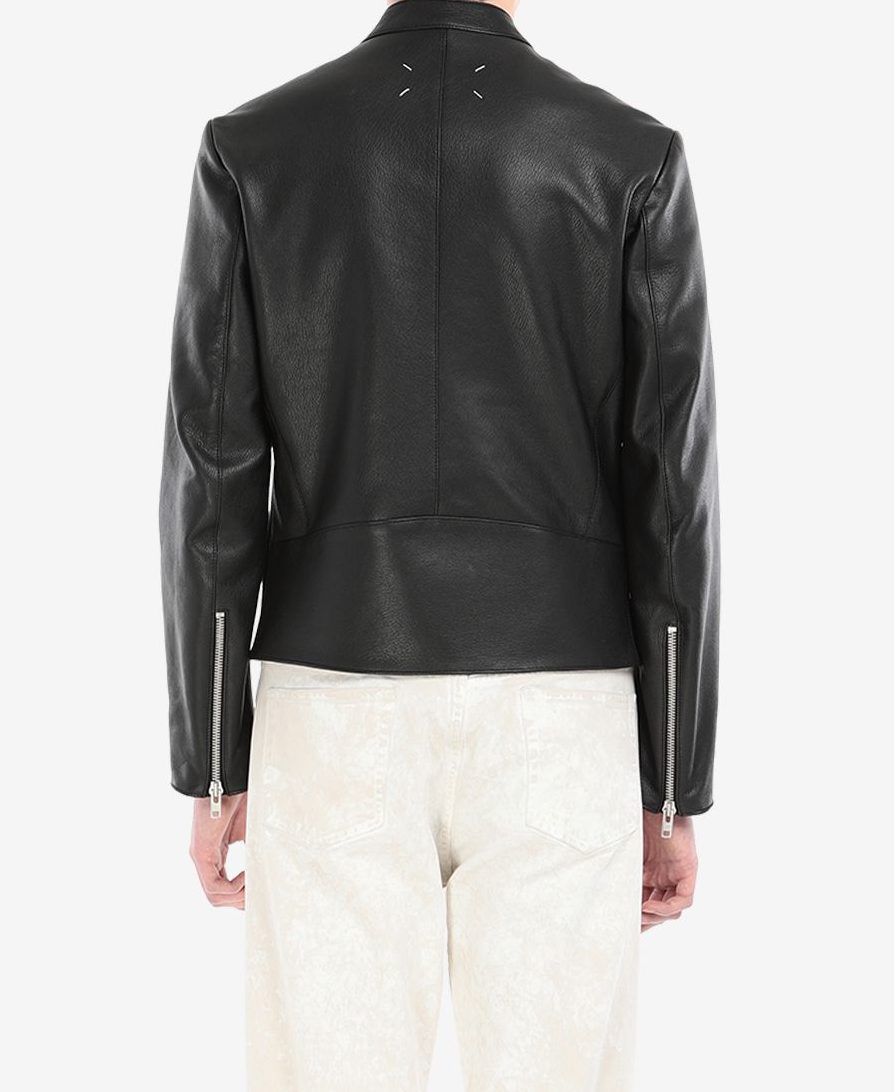 Mens Maison Margiela Sports Leather Jacket - A2 Jackets