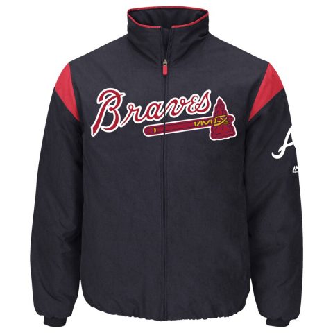 Majestic Atlanta Braves Navy On-Field Therma Base Thermal Jacket