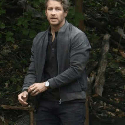 Josh Dallas Manifest Ben Stone Bomber Leather Jacket