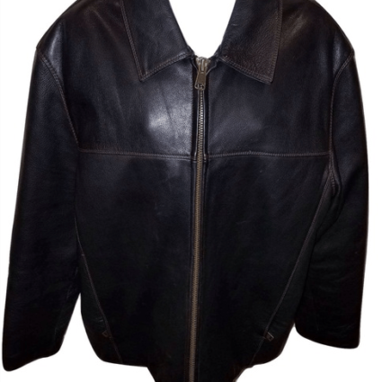 Mens Marc New York Black Leather Jacket