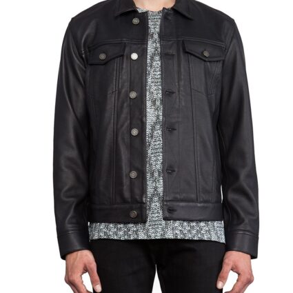 Marc Jacobs Orcha Black Leather Jacket