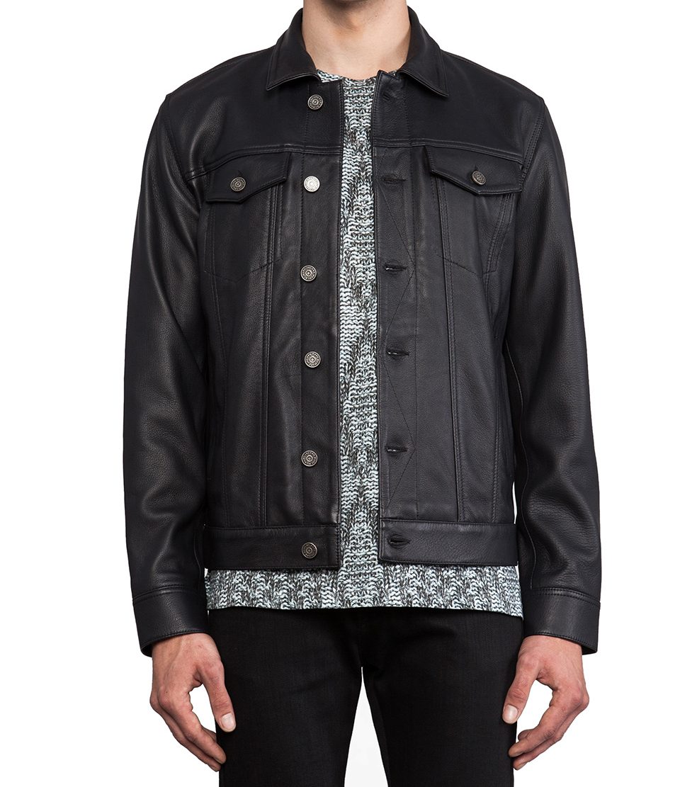 Marc Jacobs Orcha Black Leather Jacket - A2 Jackets