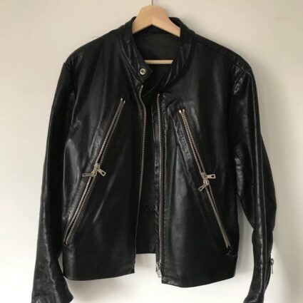Mens Maison Margiela 5 Zip Leather Jacket