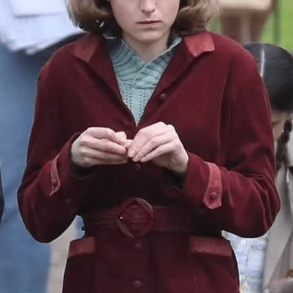 Womens Marion My Policeman 2021 Emma Corrin Leather Coat