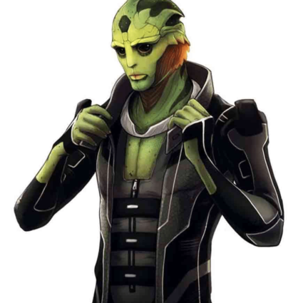 Thane Krios Mass Effect Drell Assassin Black Costume Jacket