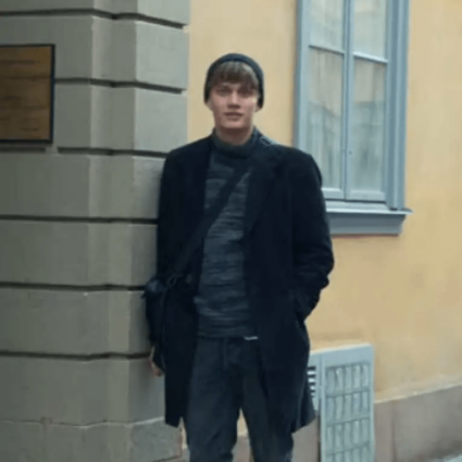 Björn Mosten Love & Anarchy Navy Blue Max Järvi Wool Trench Coat