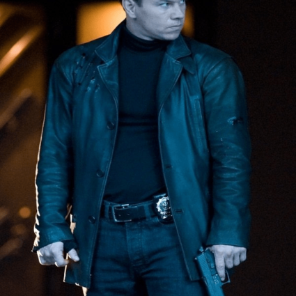 Mens Mark Wahlberg Max Payne Black Leather Jacket
