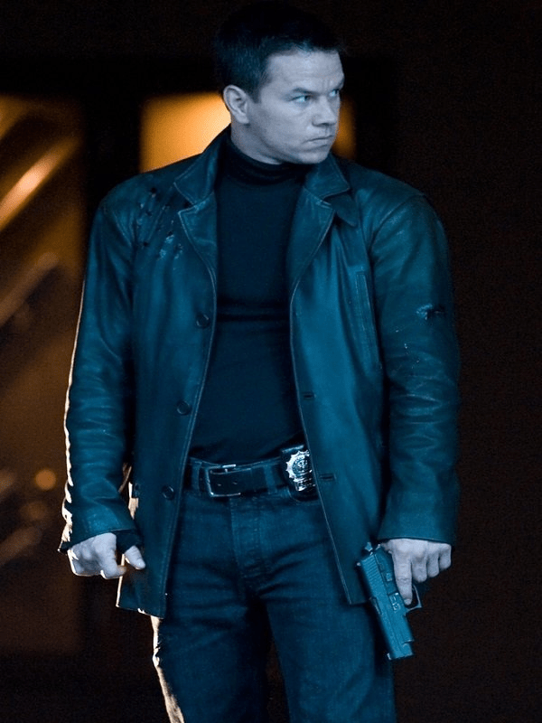 Marche Sydney Mens The Last Knight Moto Mark Wahlberg Black Leather Jacket