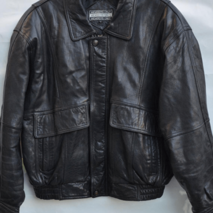 Mens Members Only Leather Bomber Jacket