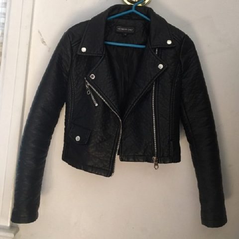Mens Members Only Pebbled Vegan Leather Jacket