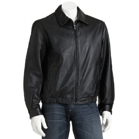 Croft & Barrow Bomber Leather Jacket