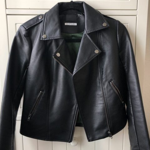 Mens Fashion BDG Black Leather Jacket