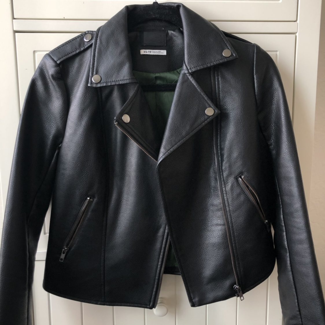 Mens Fashion BDG Black Leather Jacket - A2 Jackets