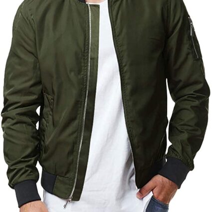 Men's Bomber Casual Varsity Fall Jacket