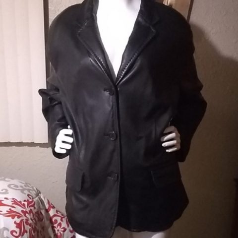 Mens Fashion Covington Black Leather Jacket