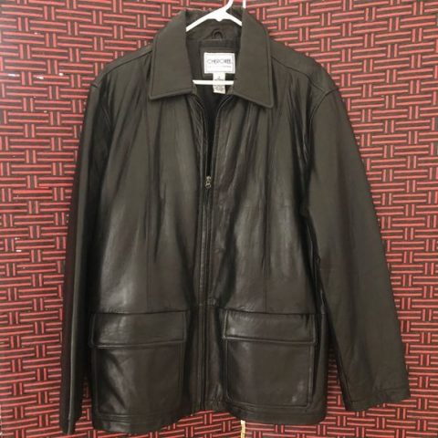 Men’s Cherokee Black Leather Jacket