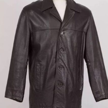 Jim & Mary Lou Black Leather Coat