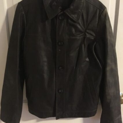 Merona Black Leather Jacket