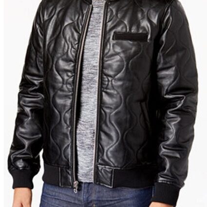 Men’s Quality Design Bomber Leather Jacket